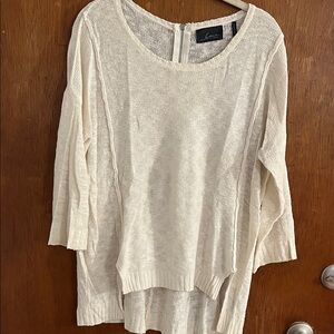 Luxe Cream Women's Scoop Neck Sweater